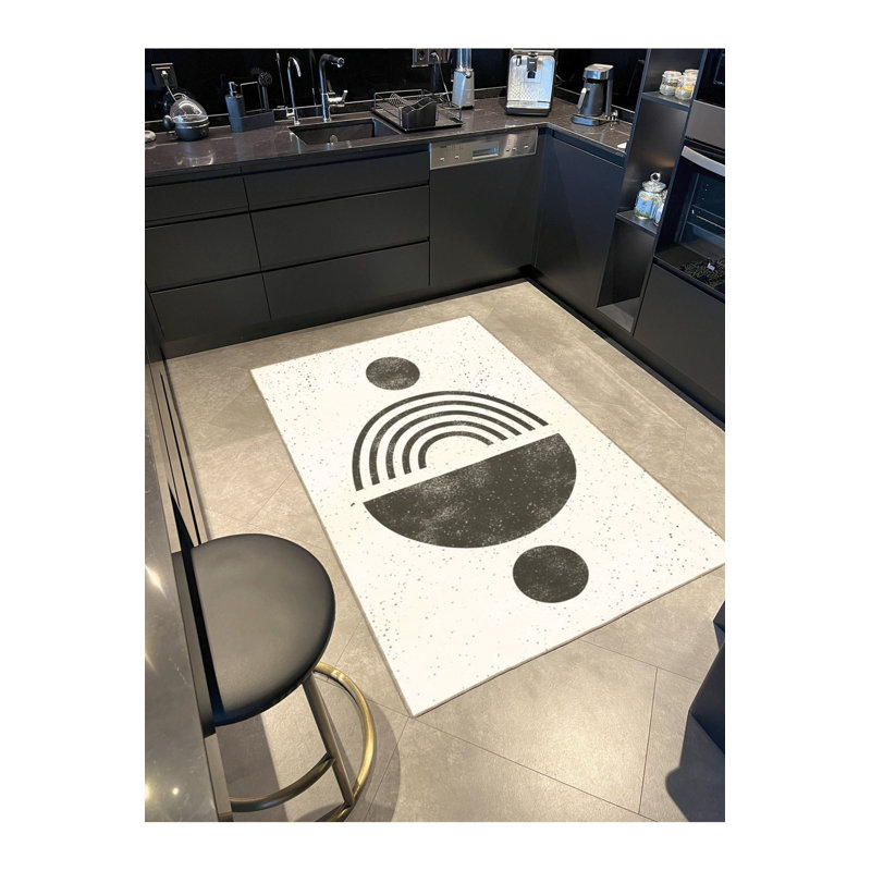 Tapis décoratif à motif lavable, Sous-tapis rectangulaire 4 pi 7 po x 6 pi 7 po inc