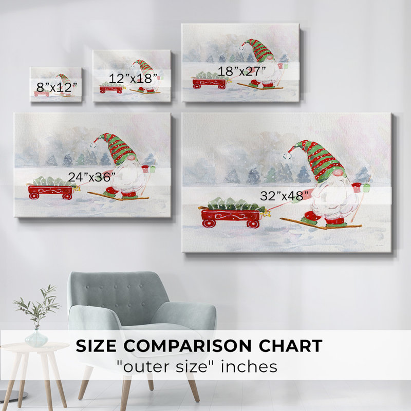 Toile tendue Winter Gnome I-Gallery, H 12 po x l 18 po