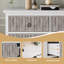 Dresser with 6 Fluted Drawers Panel, Wide Modern Chest of Drawers with Deep Drawers