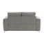 Causeuse en velours gris Wenona