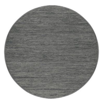 Machine Washable Solid Brown Area Rug