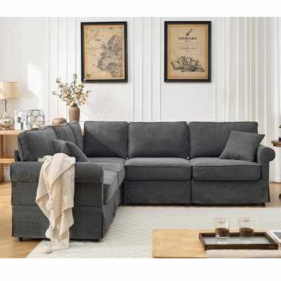 Modular Sectional Sofa, L Shaped Couch, Upholstered Corner Sofa, Modern Style Sofa For Home