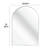 Metal Framed Arched Mirror, Accent Mirror, Bathrrom Mirror For Wall-382847612-382847591