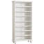 Armoire de rangement pour chaussures 28,35 po à 8 niveaux avec bande lumineuse à DEL, étagère à chaussures en bois pour 26 paires, grand range-tout ouvert de 68,9 po