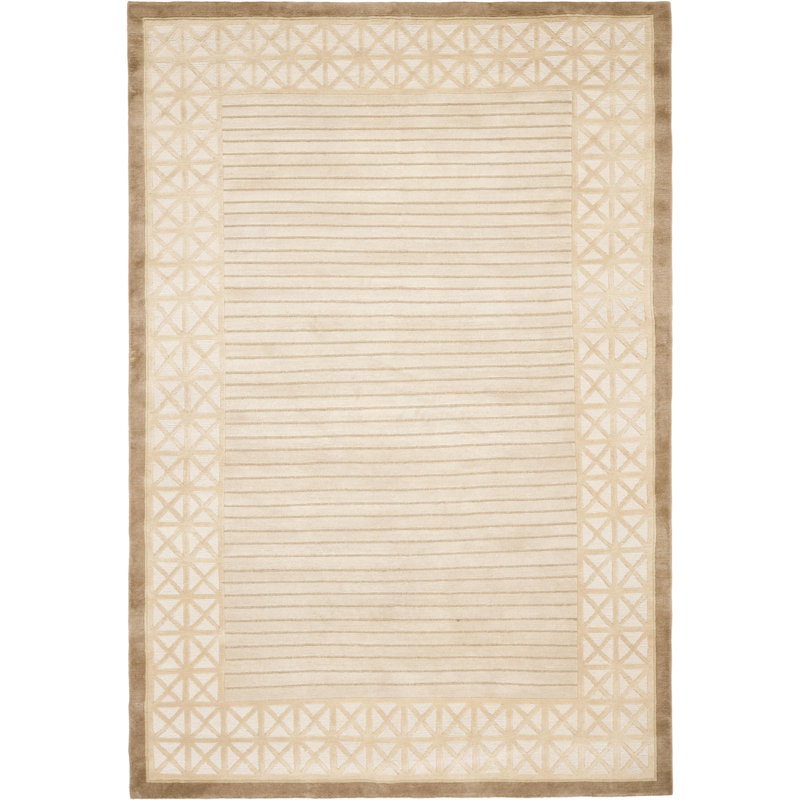 Np26 Area Rug In Beige, Rectangle 4' x 6'
