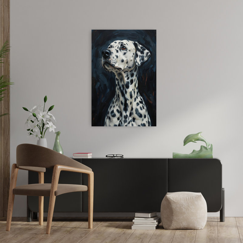 Dalmatian Dogs Modern Dog, art mural, H 36 po x l 24 po