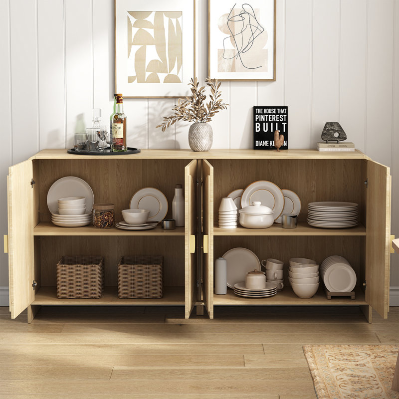 Buffet 4 portes Ludlow, Naturel