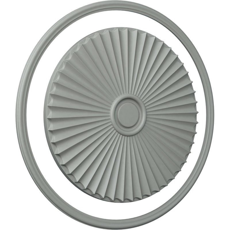 Ensemble d'accent de plafond Shakuras Light Medallion, H 38,5 po x l 38,5 po
