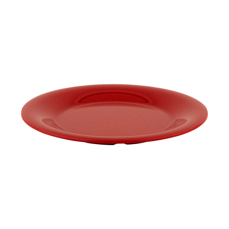  6.5'' Melamine Appetizer Plate , Set of 12, Red