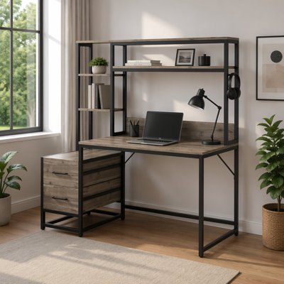 60" Tall Computer Desk Writing Table