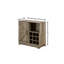 Versatile Wine Bar Cabinet With Adjustable Shelves, Barn Door, And Drawer For Liquor, Glasses, And More