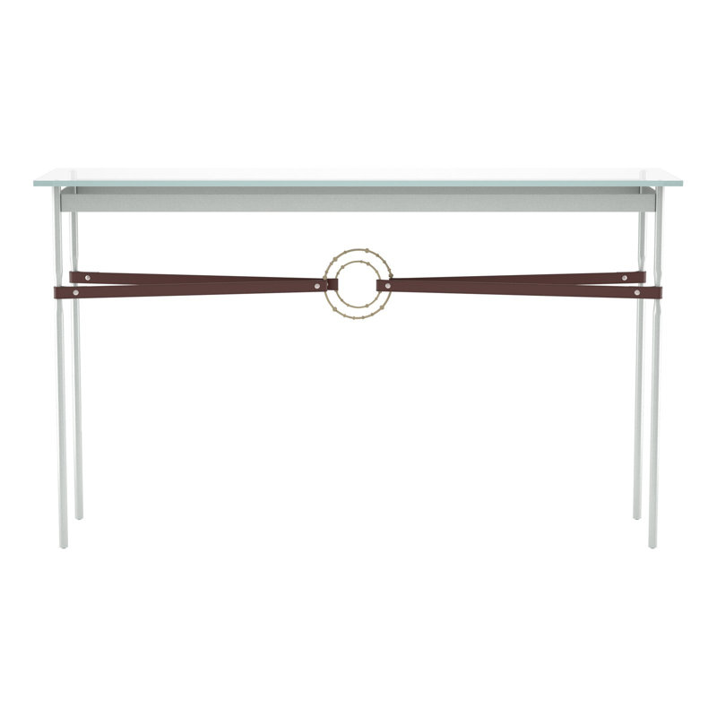 Console Equus, Platine rétro, Cuir noir, Or doux