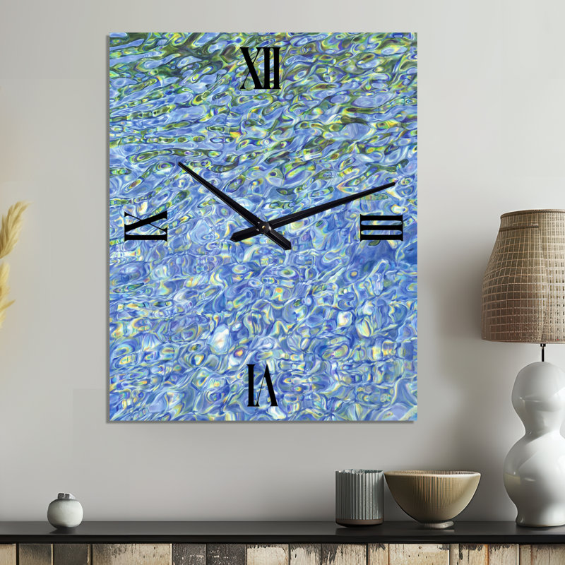 Horloge murale en métal Sunny Water, Grand