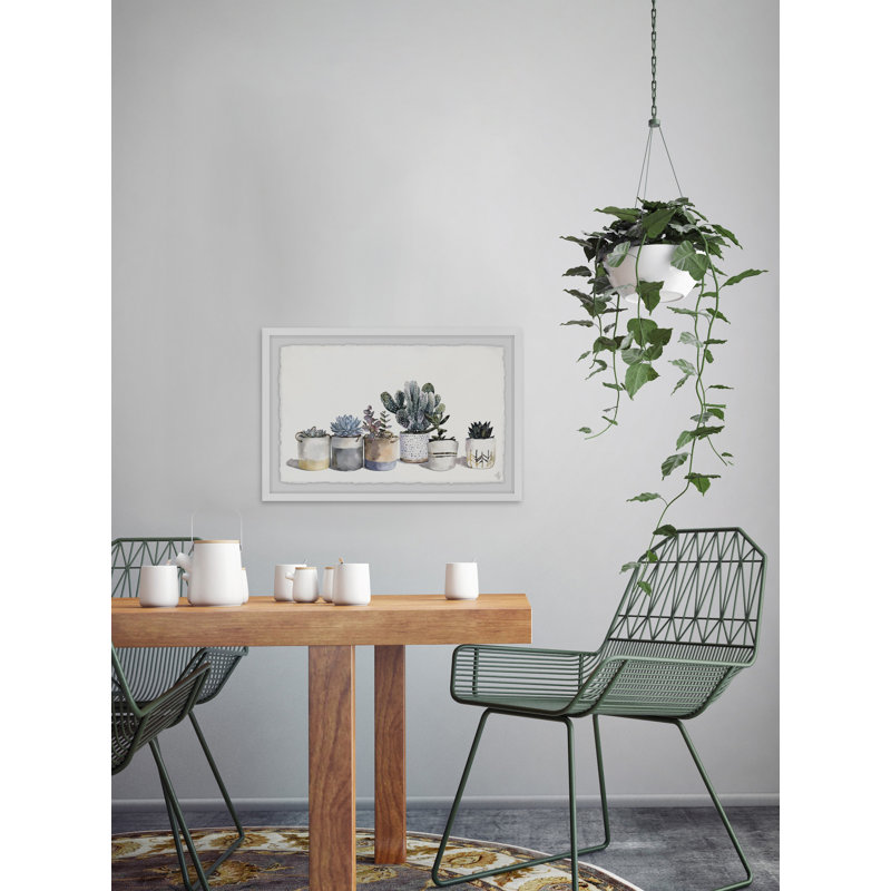Pots Of Pricklies by Marmont Hill - Single Picture Frame Painting, 61 cm H x 91 cm W 