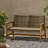 With Iron Accents And Solid Wood Construction Outdoor Strong Frame Seat-1364829519