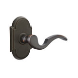 Cortina Wave/Drop Passage (Hall & Closet) Door Lever with Arch Rosette