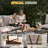7-Person Sofa Seating Group With Coffee Table-1864820479