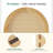 5.6 ft. Pine Wood & Hand-Woven Rattan Room Divider - Freestanding Japanese Modern Minimalist Privacy Screen-643899108-643899109