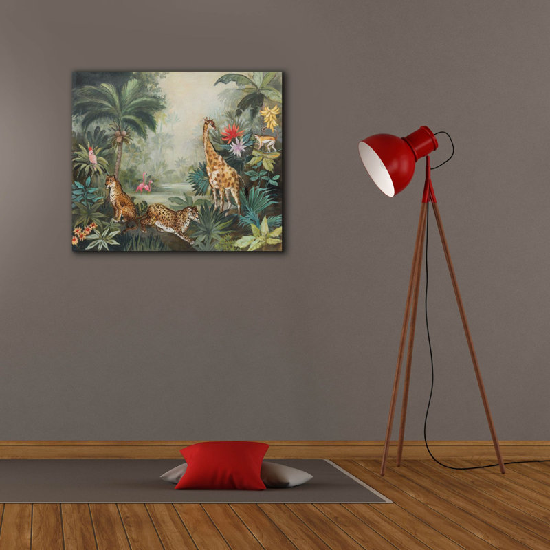 Toile épique «Jungle Life» par Julia Purinton, H 26 po x l 30 po x P 1,5 po