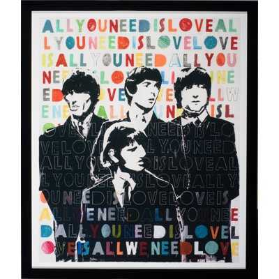 «All You Need is Love» par Robert Robinson - Peinture encadrée sur papier