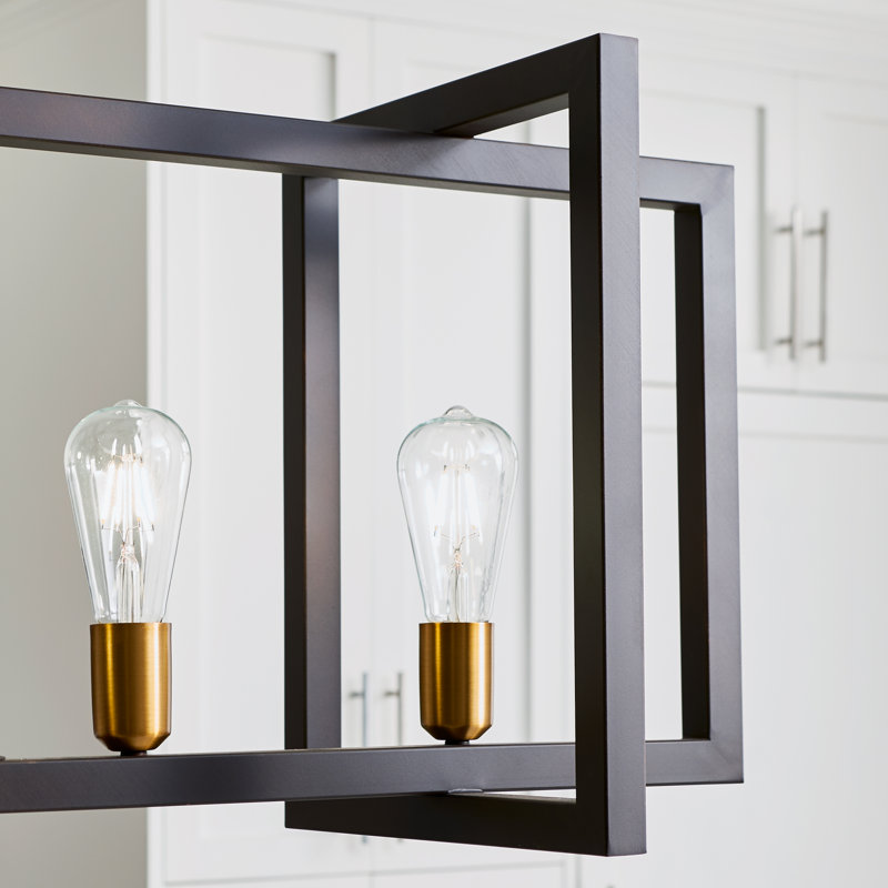 Deltoro 7 - Light New World Bronze Kitchen Island Pendant