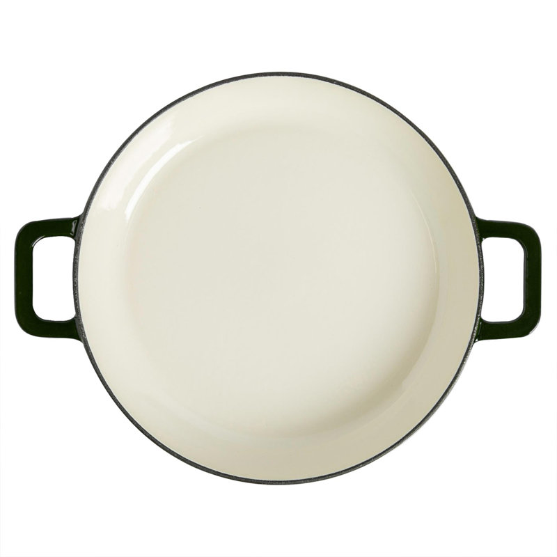Argon Tableware Cast Iron Casserole Dish Set, 4.5 L, Green