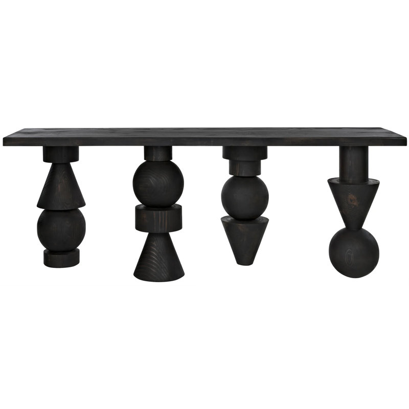Moai 82'' W Solid Wood Console Table