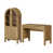 2 Pieces: Desk, Bookcase