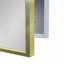 Armoire à pharmacie 16 po x 30 po à fixation murale en métal doré ou miroir encastré