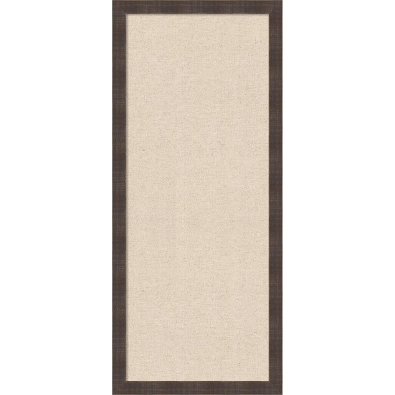  Tableau d'affichage encadré en tissu, lin naturel par Creative Bunch Studio, Taille du tableau 16 x 40