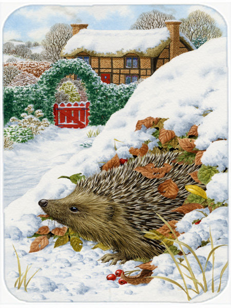 Planche à découper en verre caroline trésors Hedgehog