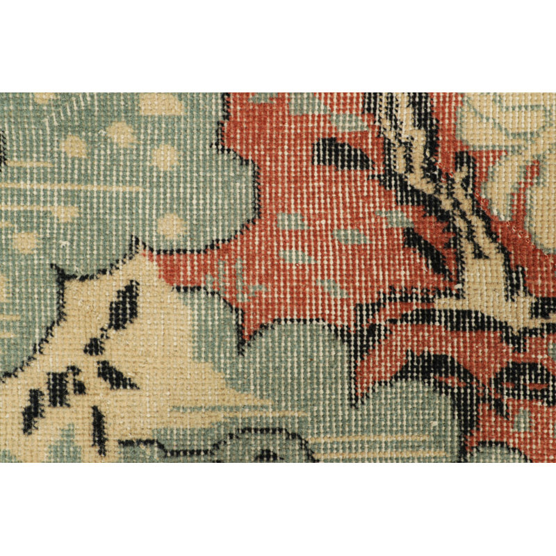 One-of-a-Kind Rectangle 4' X 7' Hand Knotted Area Rug, Rectangle 4' x 7'