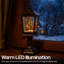 Snow Glitter Led Swirl Lantern
