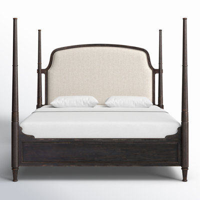 Alcy Upholstered Four Poster Bed