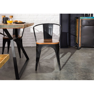 45cm H Slat Back Side Chair