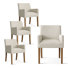 Beste Upholstered Solid Wood Dining Armchair