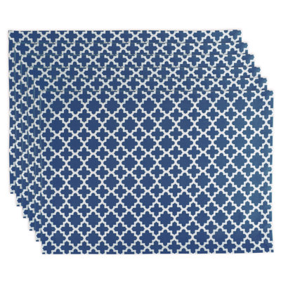 Trung Cotton Blend Geometric Rectangle