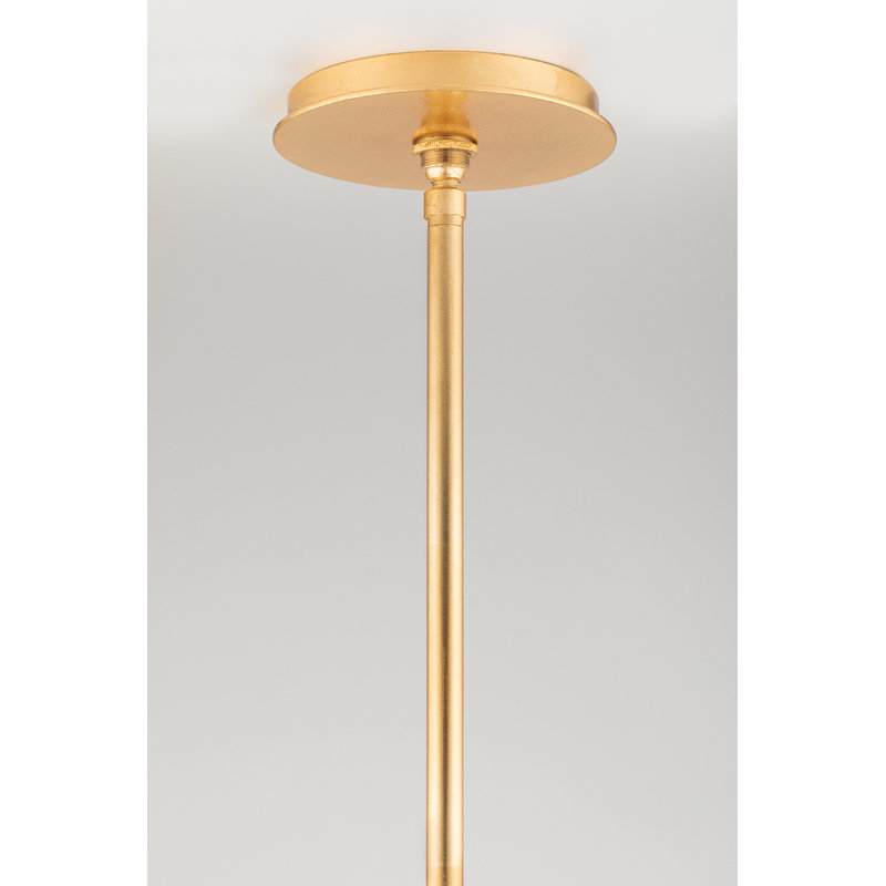 Banks 6 - Light Pendant, Gold Leaf/White