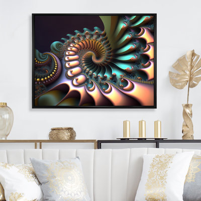 «Sikorsky Pastel Fractal Spiral Universe III», reproduction sur toile