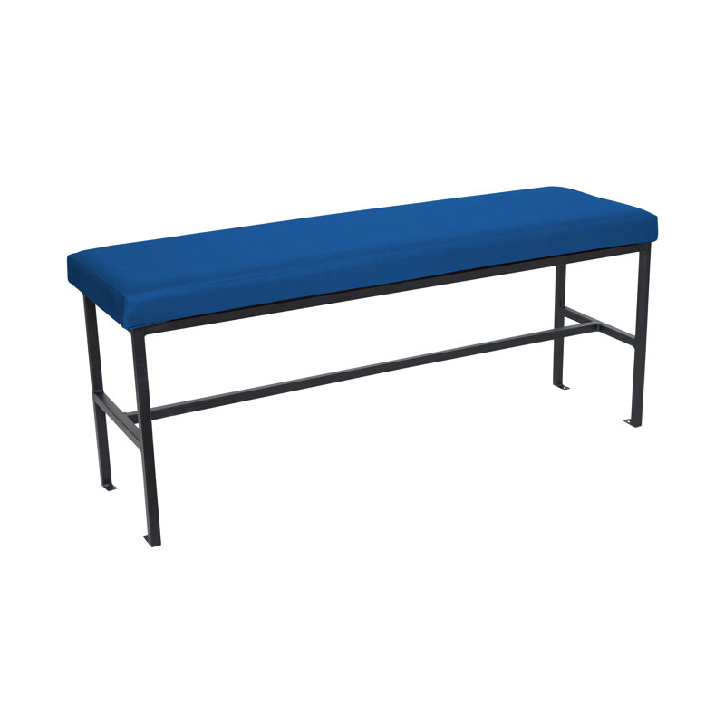 Banc de qualité Meghan pour restaurant avec revêtement en vinyle de qualité 4, Bleu royal