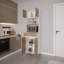 Armoire de cuisine blanche à 1 porte et 1 tiroir