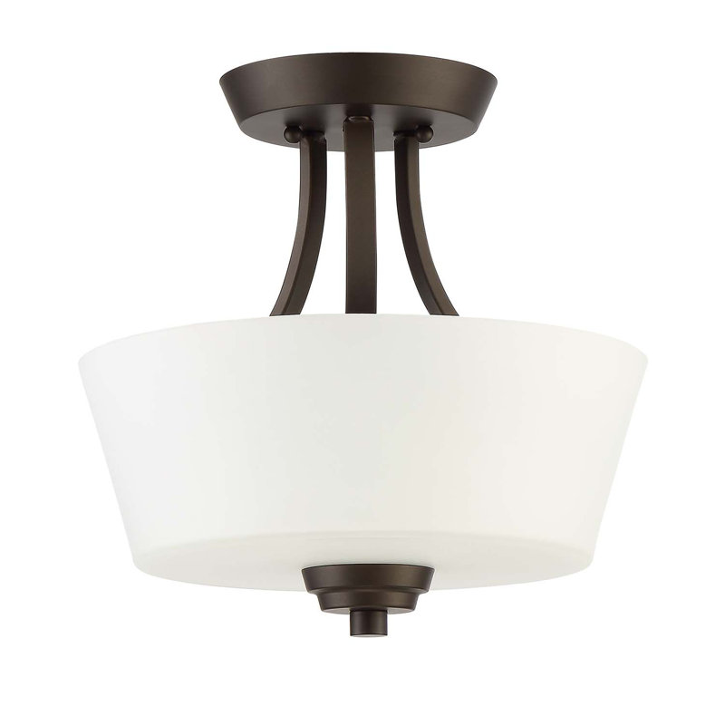 Colfax Semi Flush Mount, Espresso