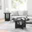 Table basse moderne et minimaliste, table basse en bois massif, table basse de style nordique, conception simple, idéale pour la maison et le bureau.-96000688