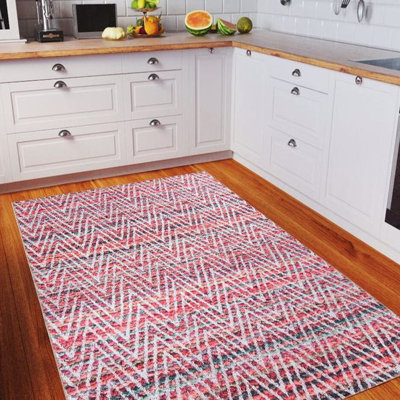 Luxurious Machine Washable Carpet, 100% Polyester, 7.5 x 10.8 Feet | Pile Height: 0.2 Inches, 1850 g/m² | Recycled Poly Cotton Underside, Easy Care, Perfect for Living Room & Bedroom, Soft & Durable Design