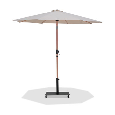 Parasol de patio en tissu / aluminium avec base Chavelle