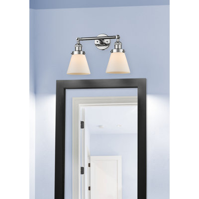 Éclairage de meuble-lavabo inclinable 2 lumières Cone