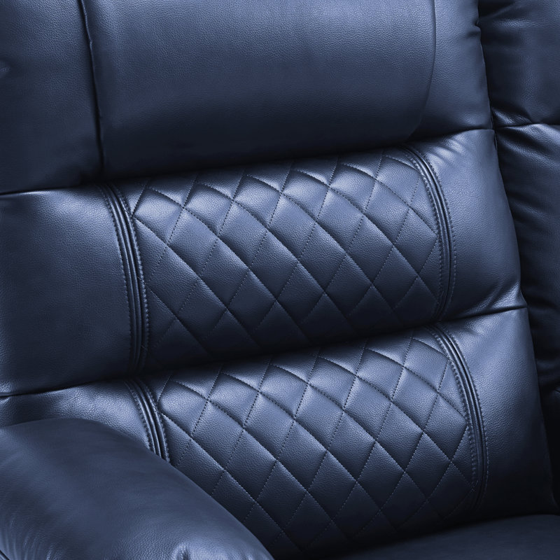 Latitude Run Electric Reclining Loveseat, Marine