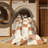 Machine Washable Checkered Beige Area Rug-1850369476