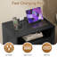 Table de chevet moderne avec station de charge, prises CA et ports USB-1341105213