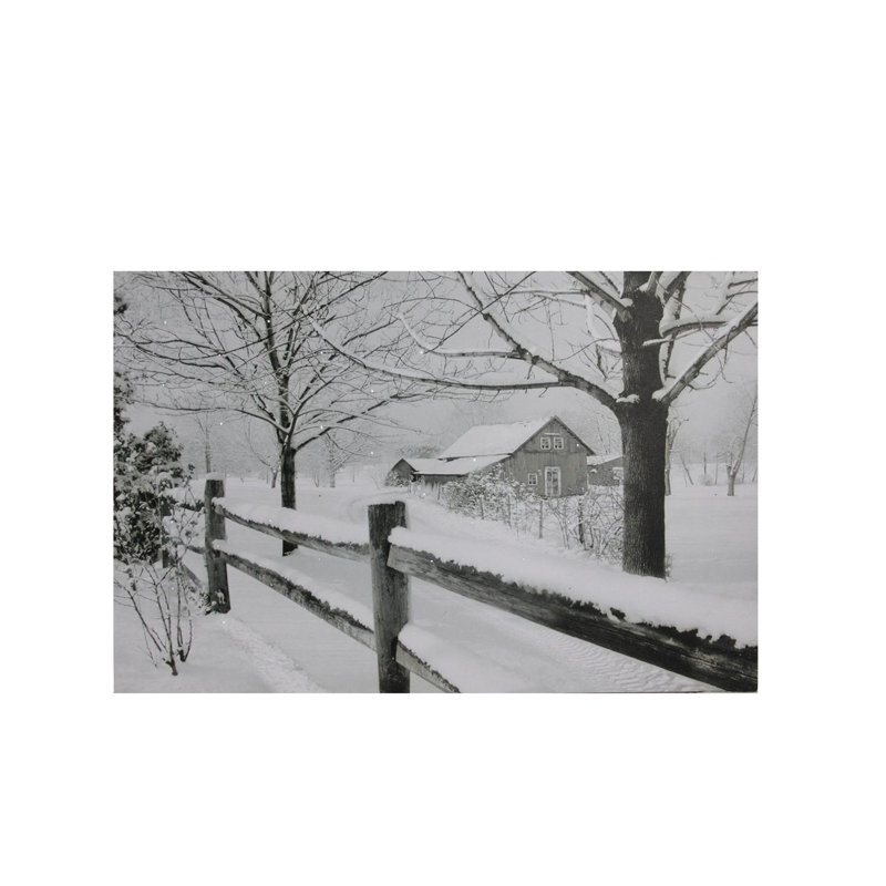 Art sur toile fibre optique, H 11,75 po x l 15,75 po